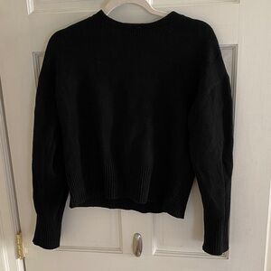 & Other Stories Black Crew Neck Sweater
